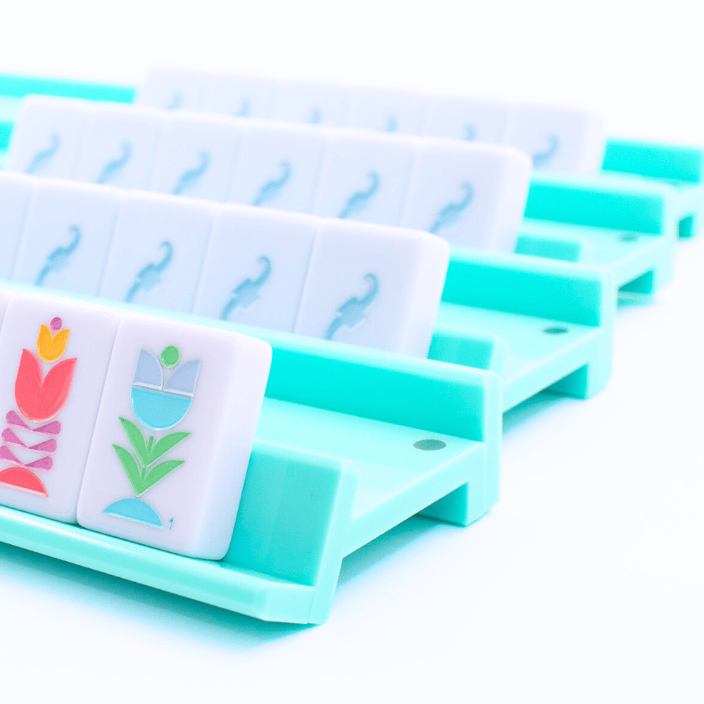 My Fair Mahjong - MAHJONG RACKS | Premium Acrylic | 4 Racks + 4 Pushers - Dear John