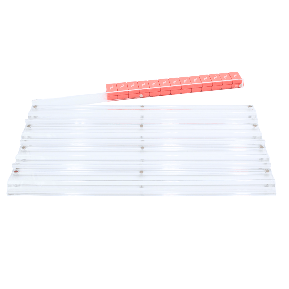 My Fair Mahjong - MAHJONG RACKS | Premium Acrylic | 4 Racks + 4 Pushers - Dear John