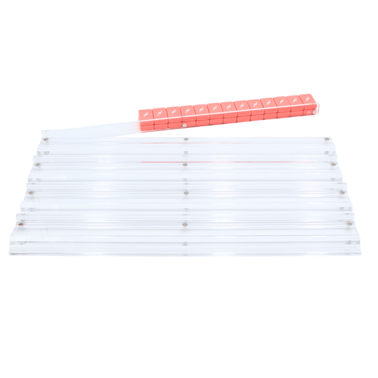 My Fair Mahjong - MAHJONG RACKS | Premium Acrylic | 4 Racks + 4 Pushers - Dear John