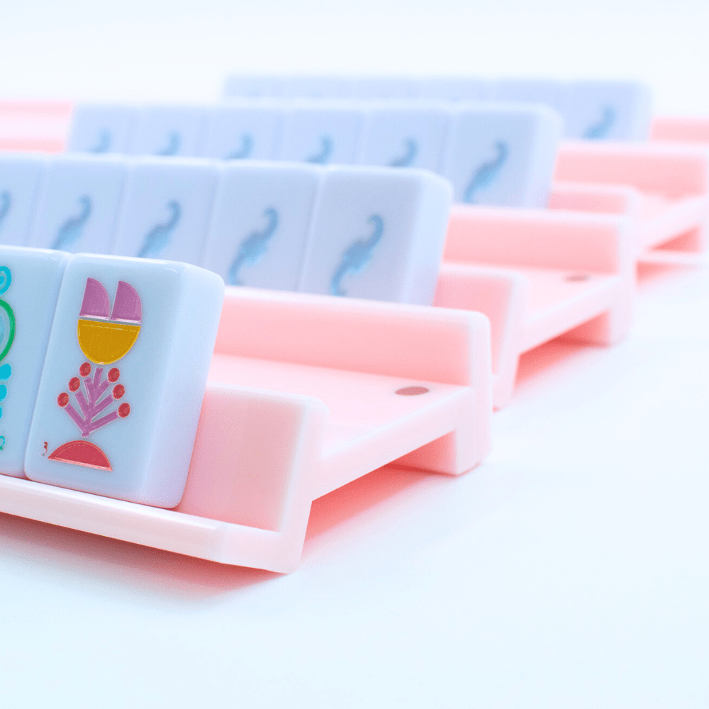 My Fair Mahjong - MAHJONG RACKS | Premium Acrylic | 4 Racks + 4 Pushers - Dear John