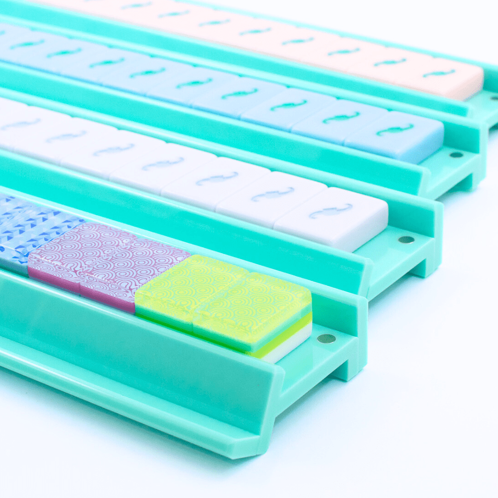 My Fair Mahjong - MAHJONG RACKS | Premium Acrylic | 4 Racks + 4 Pushers - Dear John