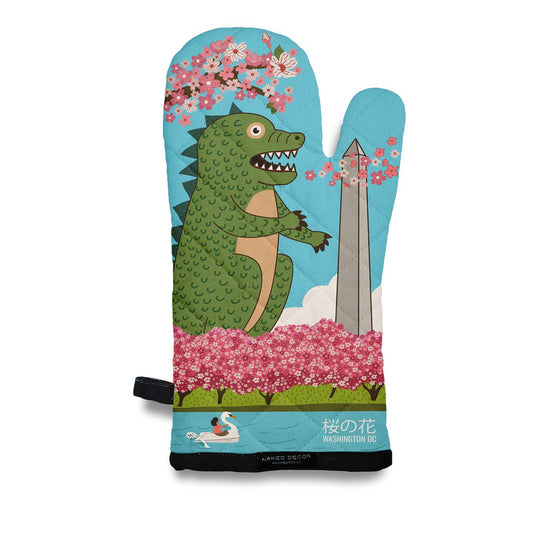 Naked Decor - Green Monster at Tidal Basin in Washington DC Oven Mitt - Dear John