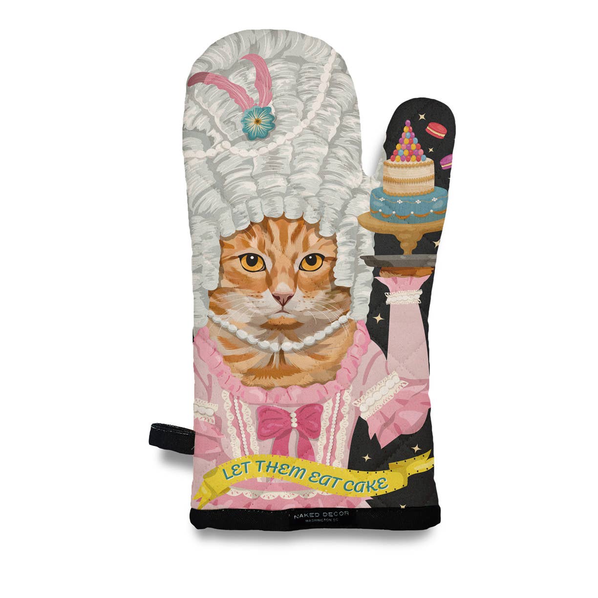 Naked Decor - Orange Tabby - Marie Antoinette Let Them Eat Cake Oven Mitt - Dear John