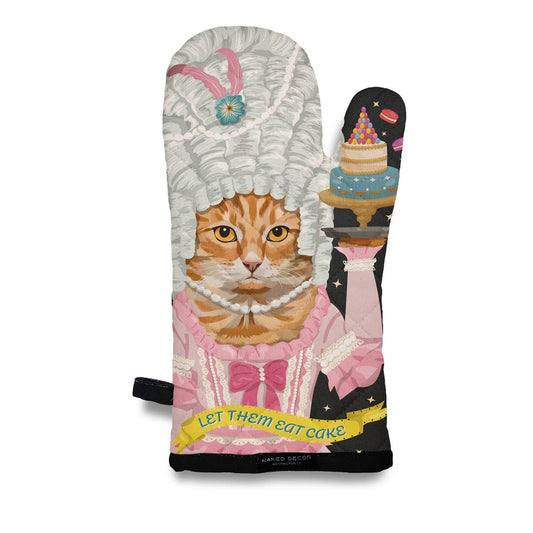 Naked Decor - Orange Tabby - Marie Antoinette Let Them Eat Cake Oven Mitt - Dear John