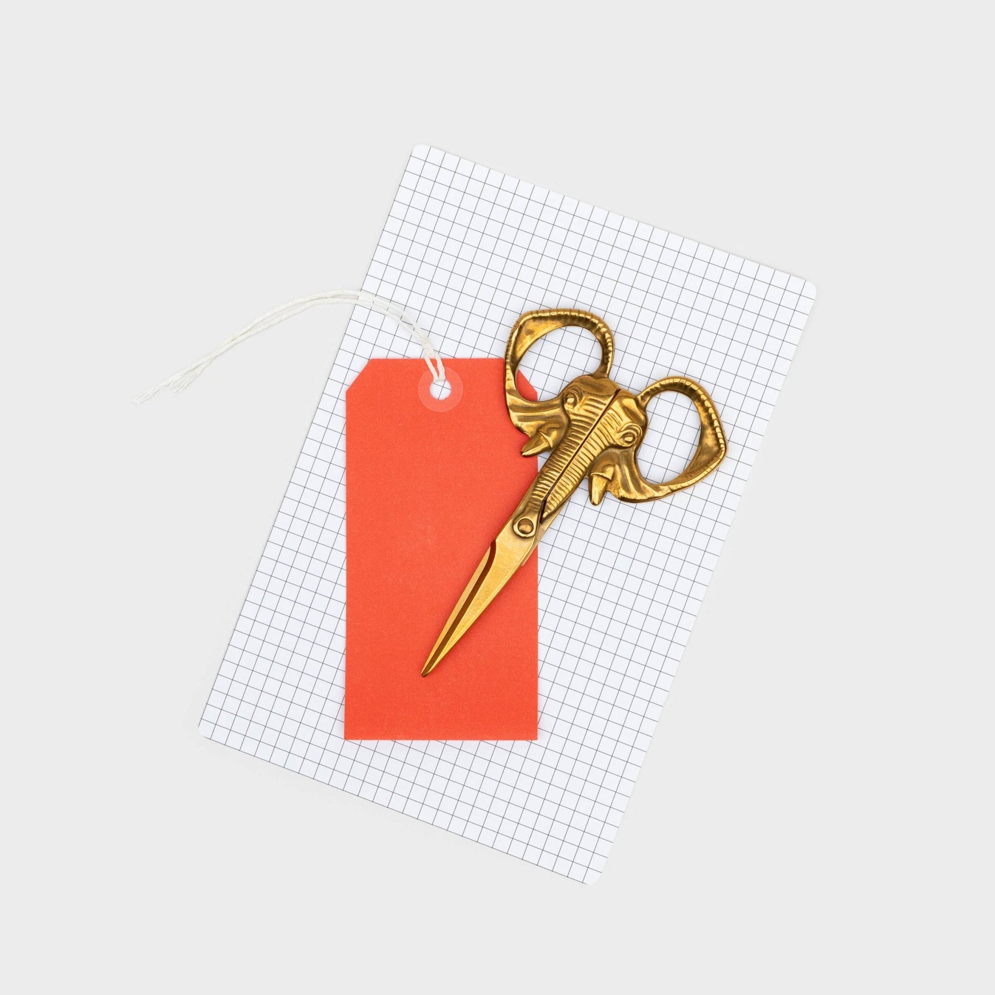 No Bull! Jumbo Elephant Scissors — Heavy - Duty Stainless Steel, Brass - Plated - Dear John