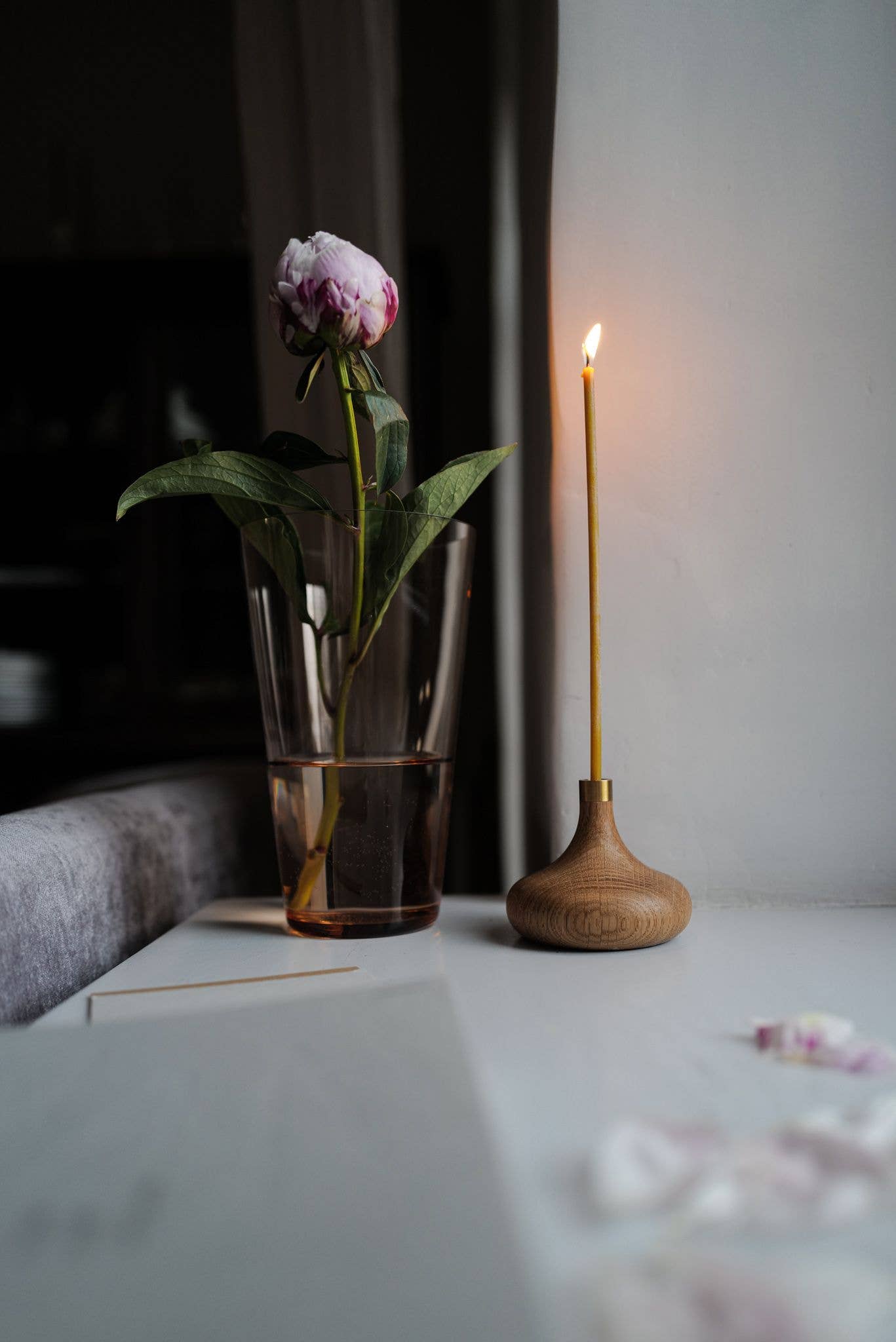 Oak Candle Holder - Dear John