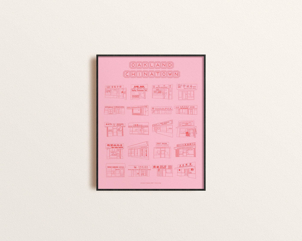 Oakland Chinatown Risograph Print - Dear John