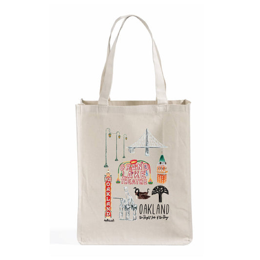 Oakland Collage Shopper Tote Bag - Dear John