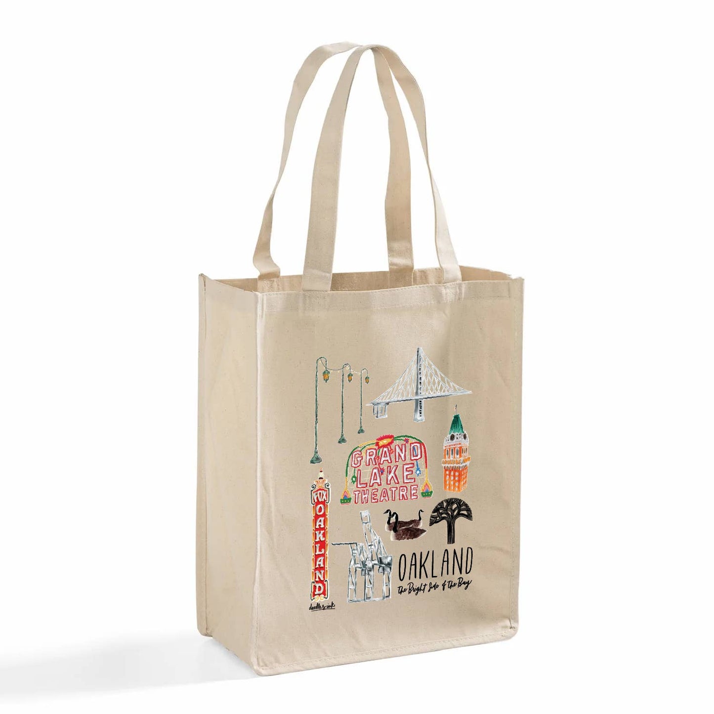 Oakland Collage Shopper Tote Bag - Dear John