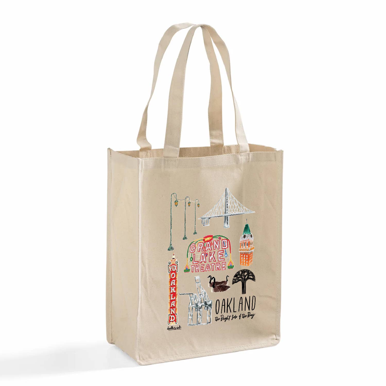 Oakland Collage Shopper Tote Bag - Dear John