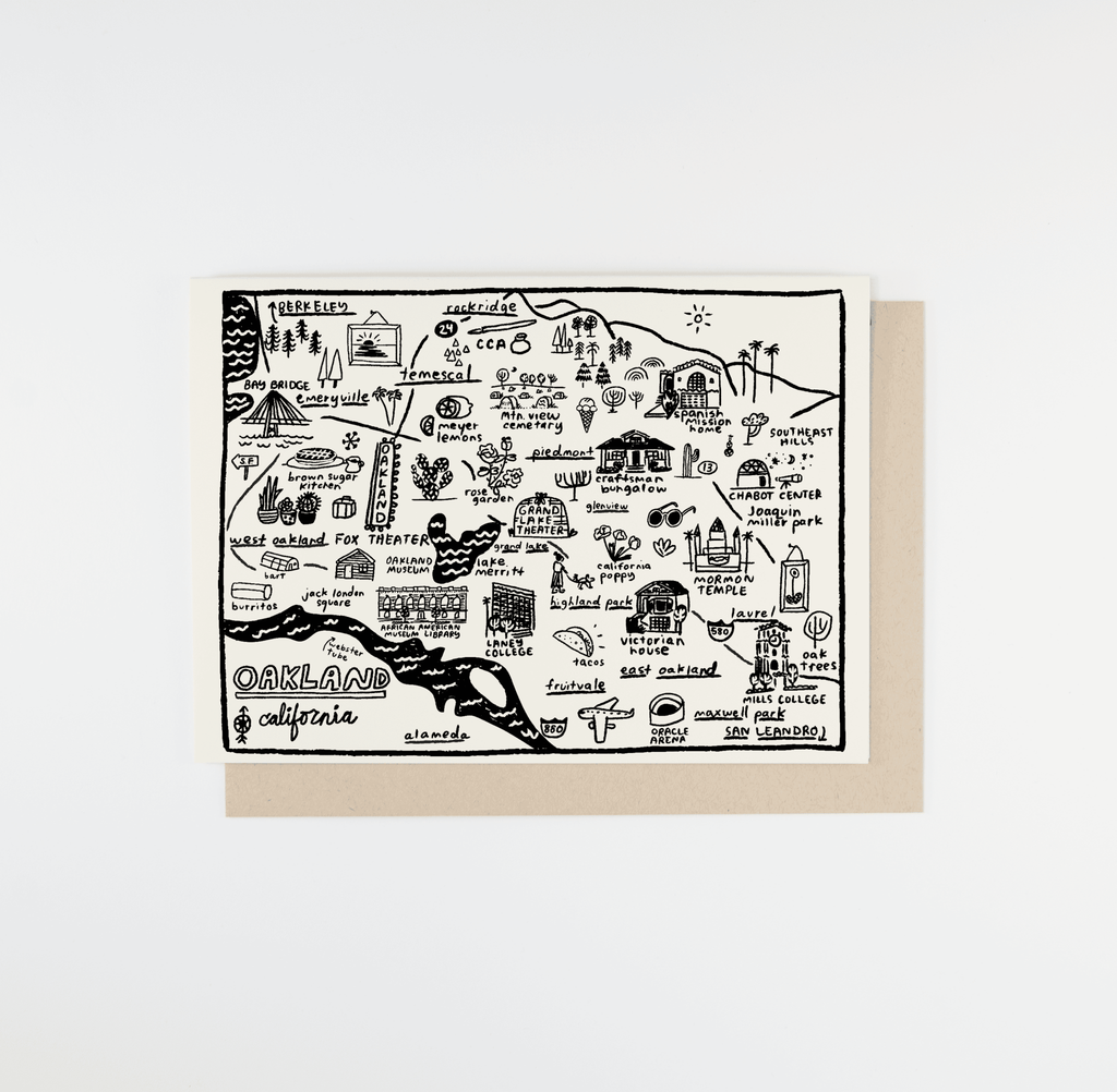 Oakland Map Card - Dear John