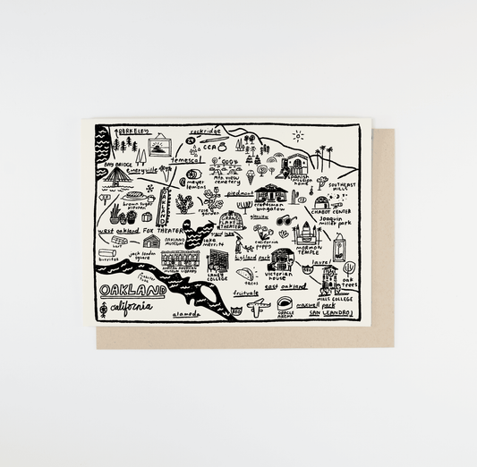 Oakland Map Card - Dear John