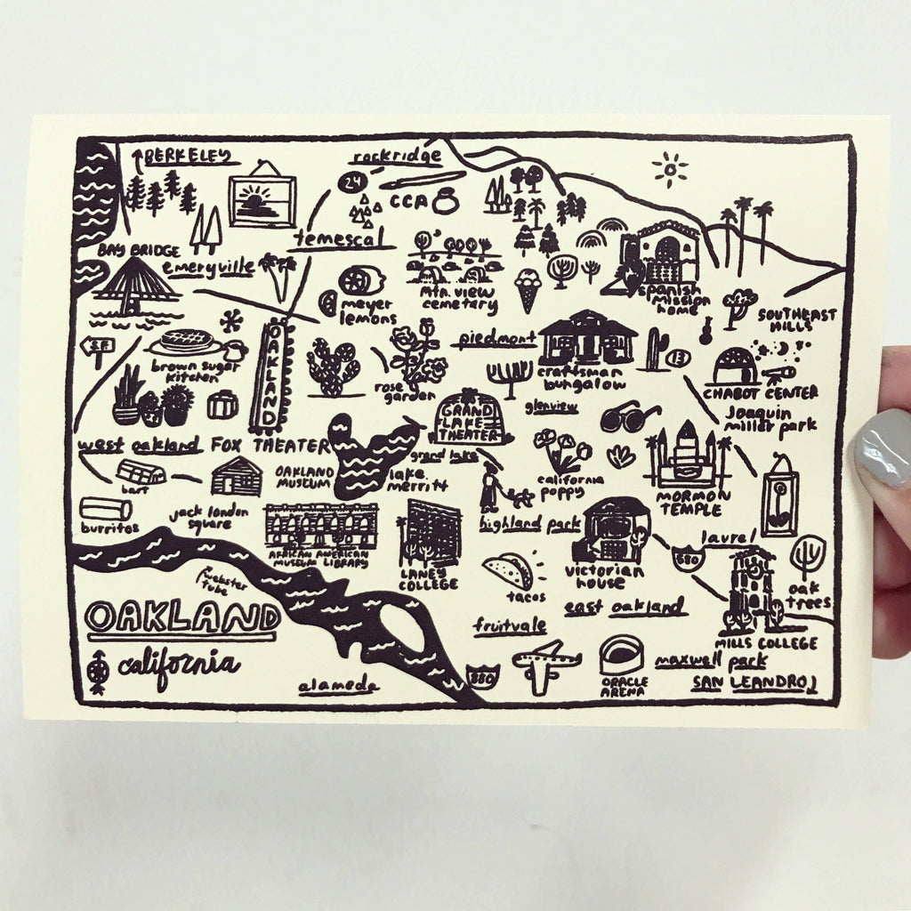 Oakland Map Card - Dear John