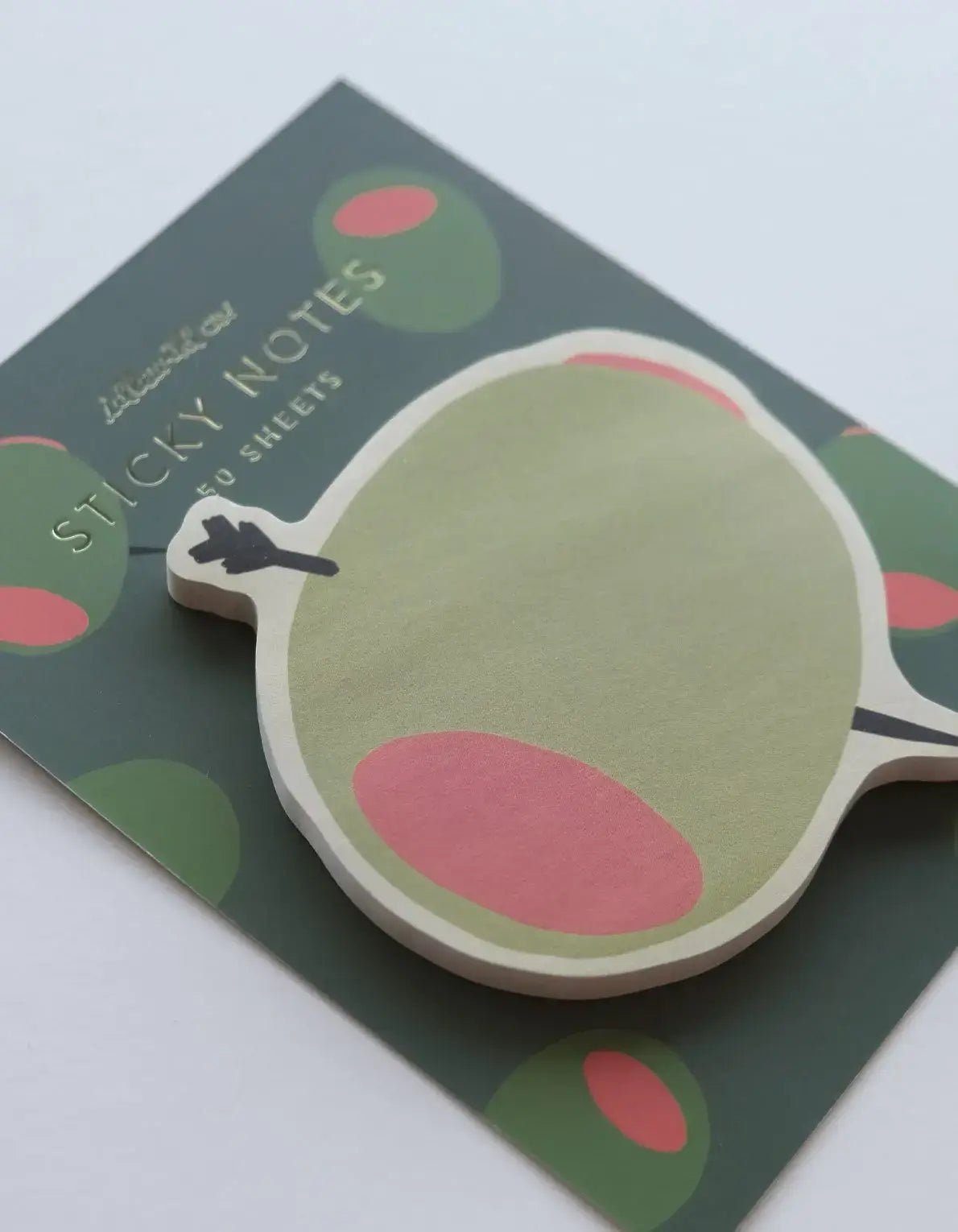 Olive Die - Cut Sticky Notepad - Dear John