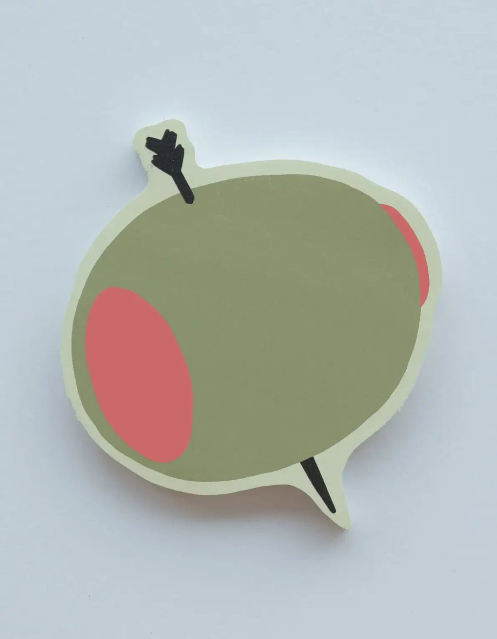 Olive Die - Cut Sticky Notepad - Dear John