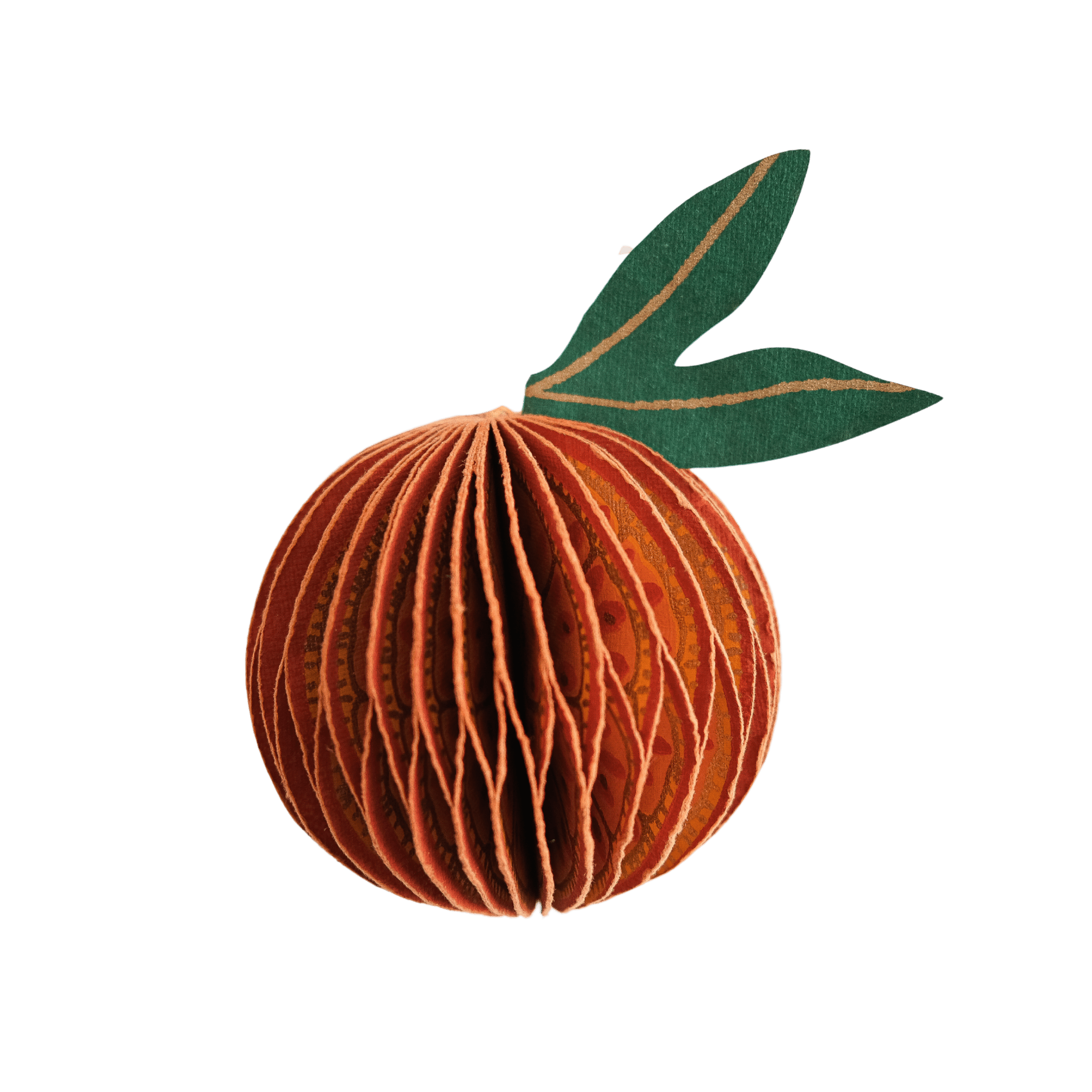 Orange Honeycomb Ornament - Dear John