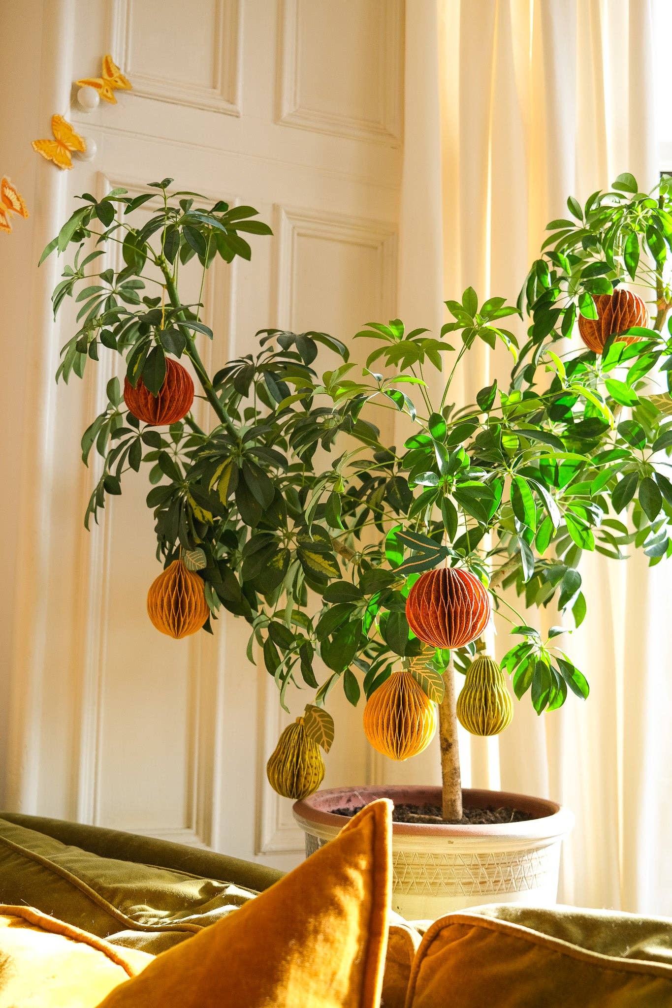 Orange Honeycomb Ornament - Dear John