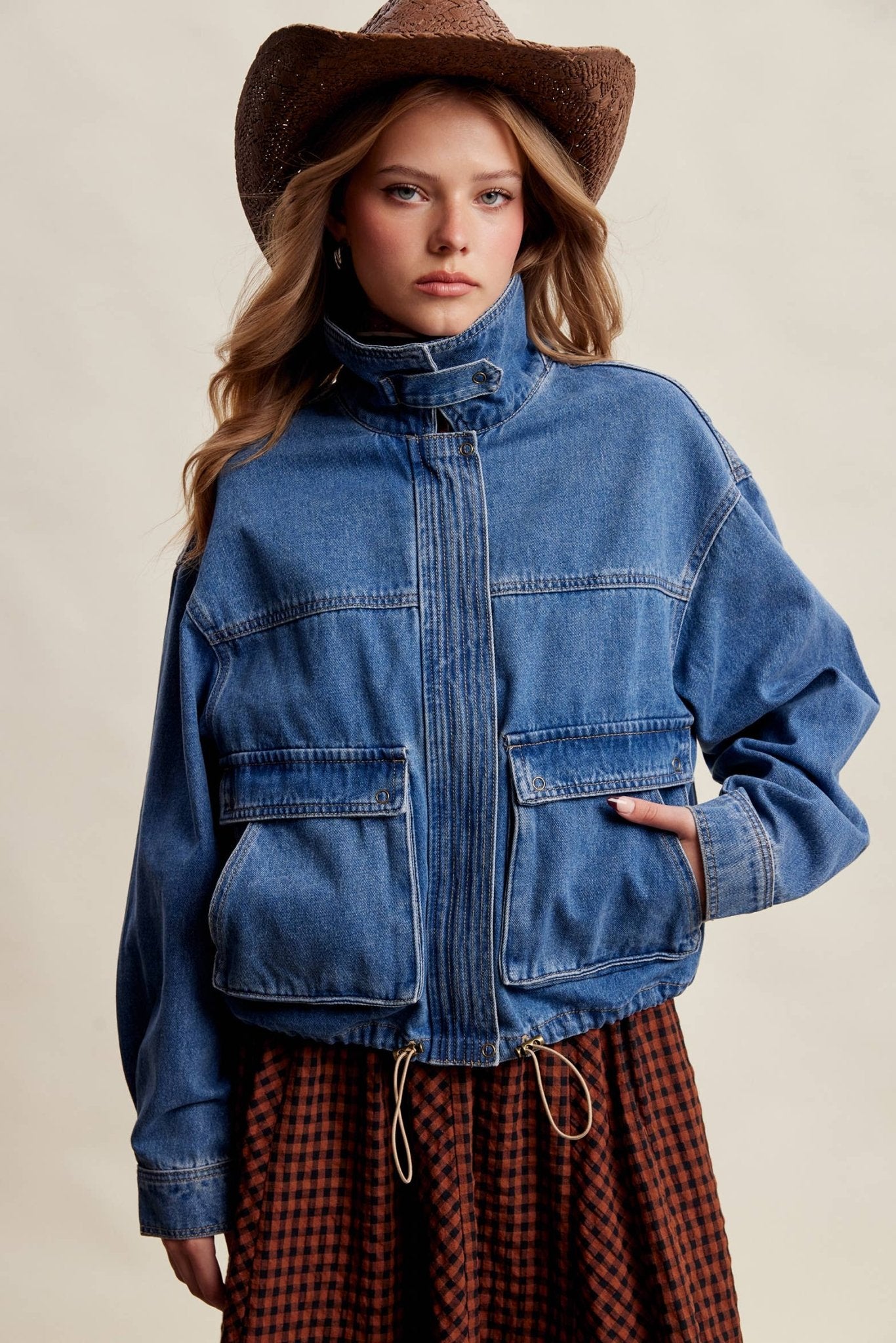 Oversized Utility Denim Jacket - Dear John
