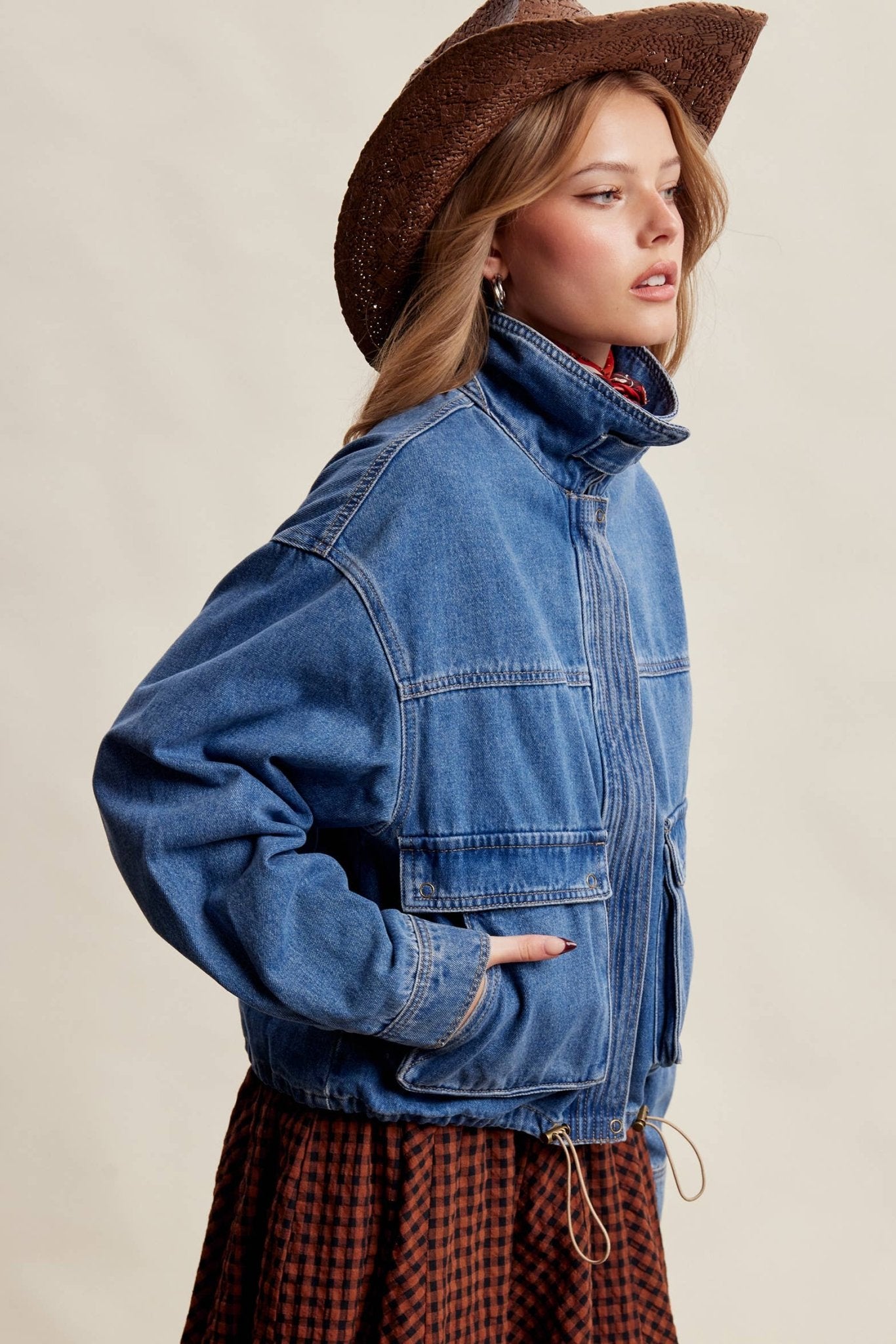 Oversized Utility Denim Jacket - Dear John