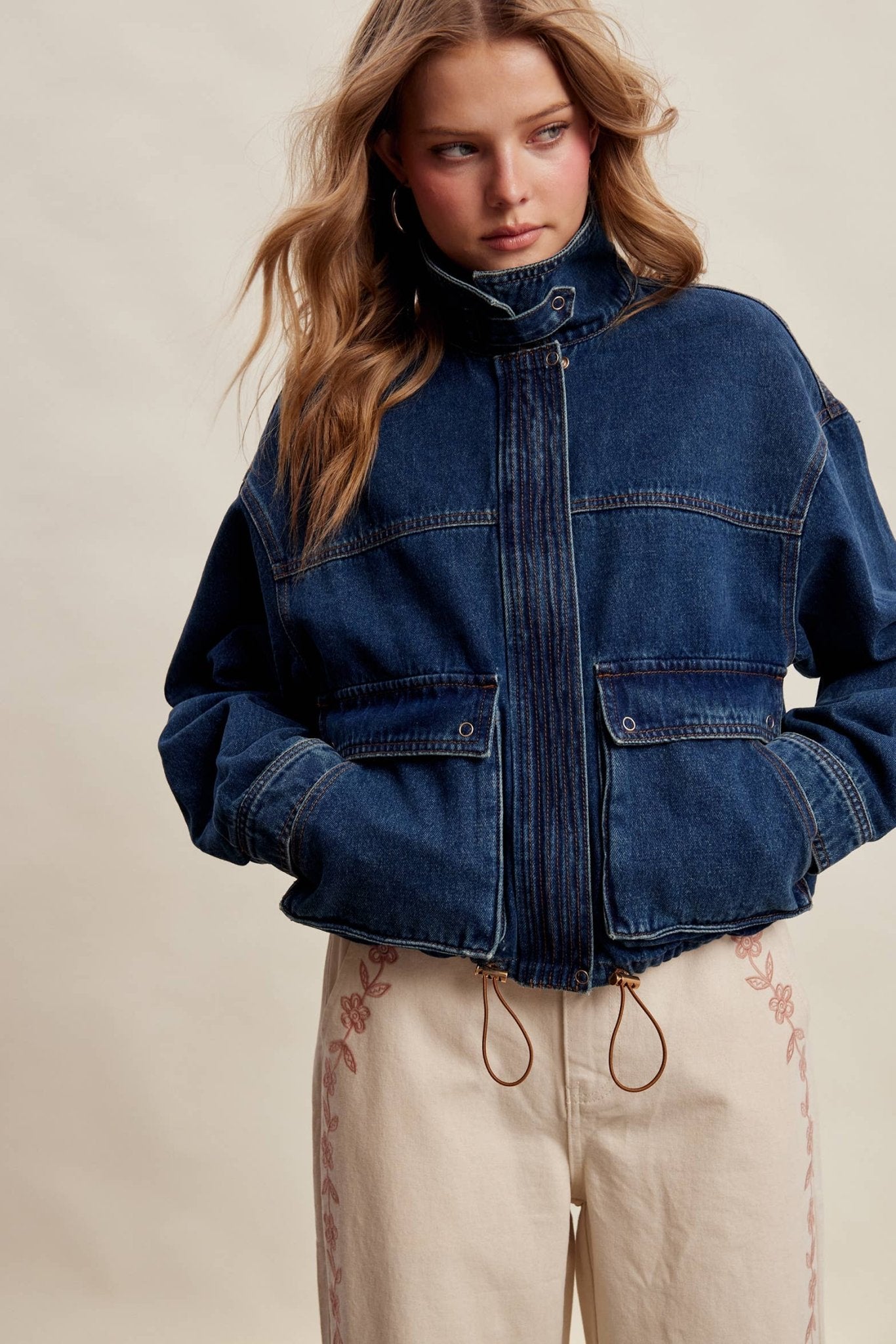 Oversized Utility Denim Jacket - Dear John
