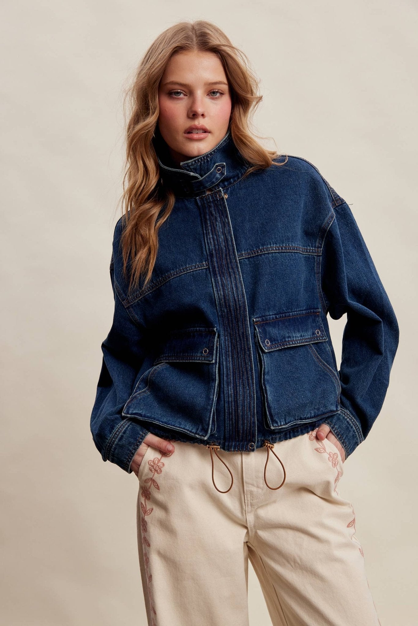 Oversized Utility Denim Jacket - Dear John