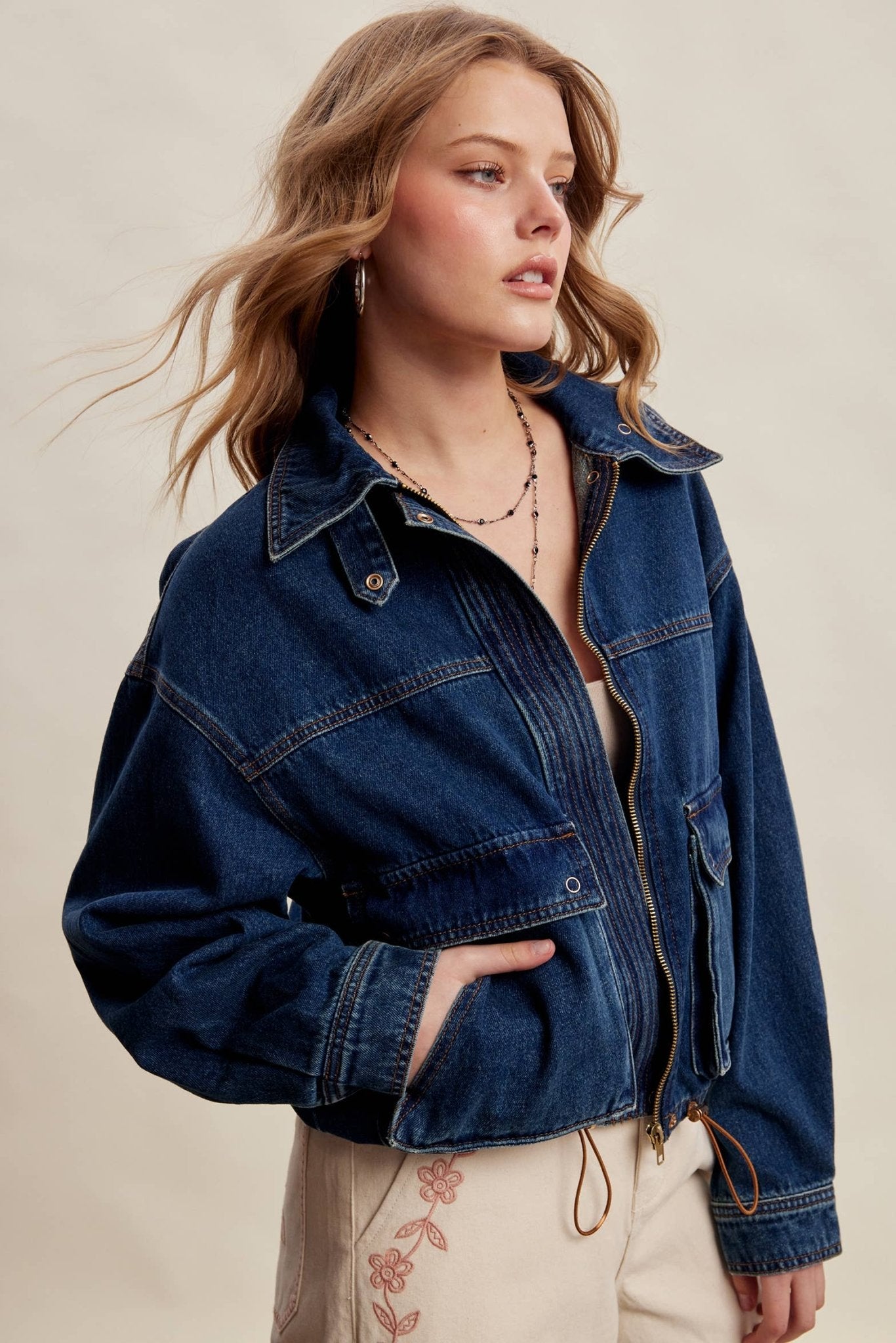 Oversized Utility Denim Jacket - Dear John