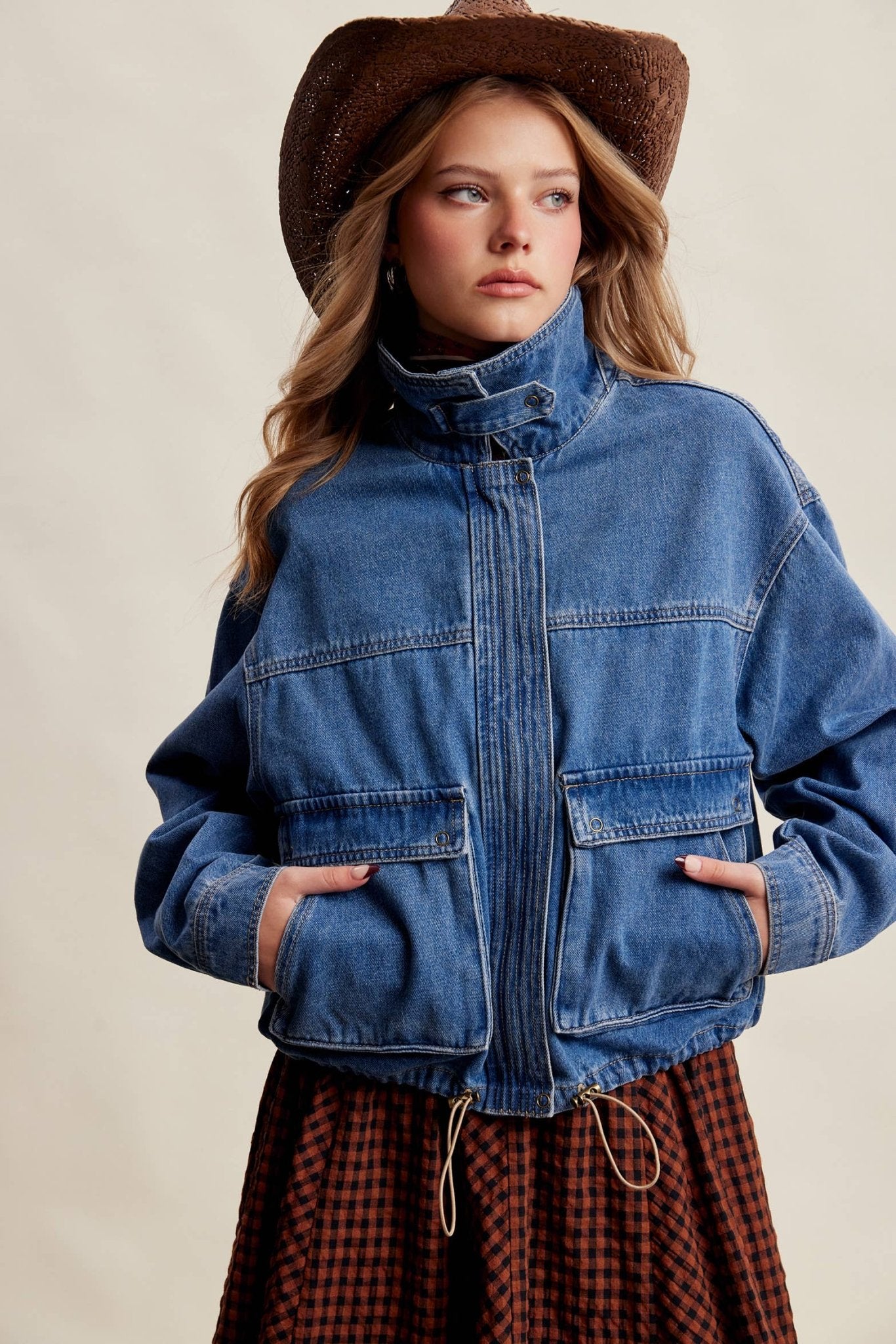 Oversized Utility Denim Jacket - Dear John