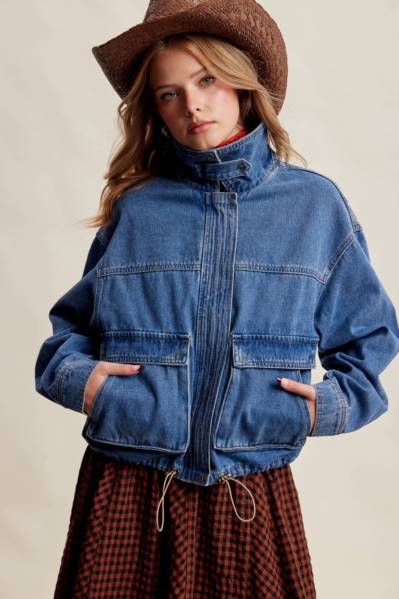 Oversized Utility Denim Jacket - Dear John