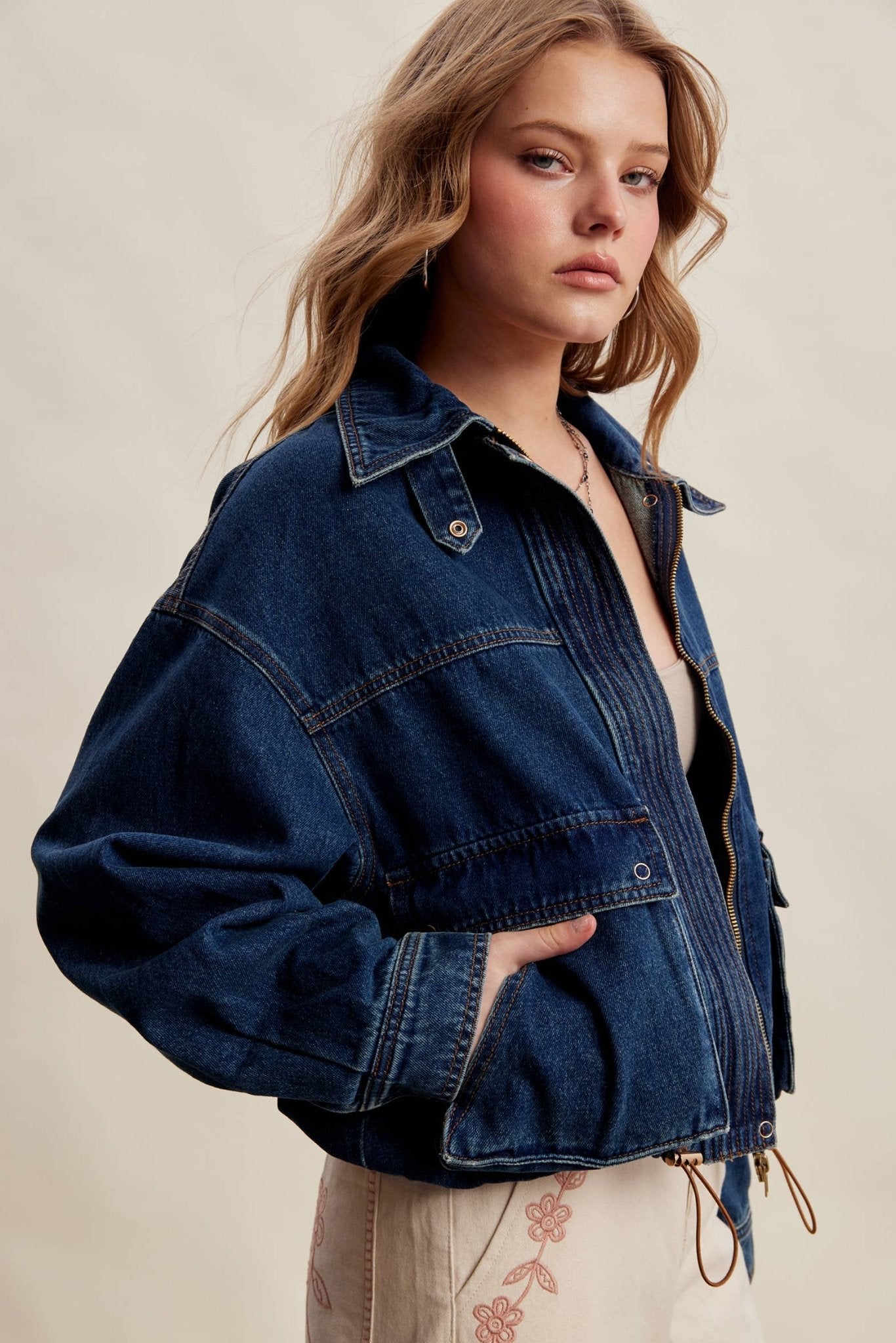 Oversized Utility Denim Jacket - Dear John