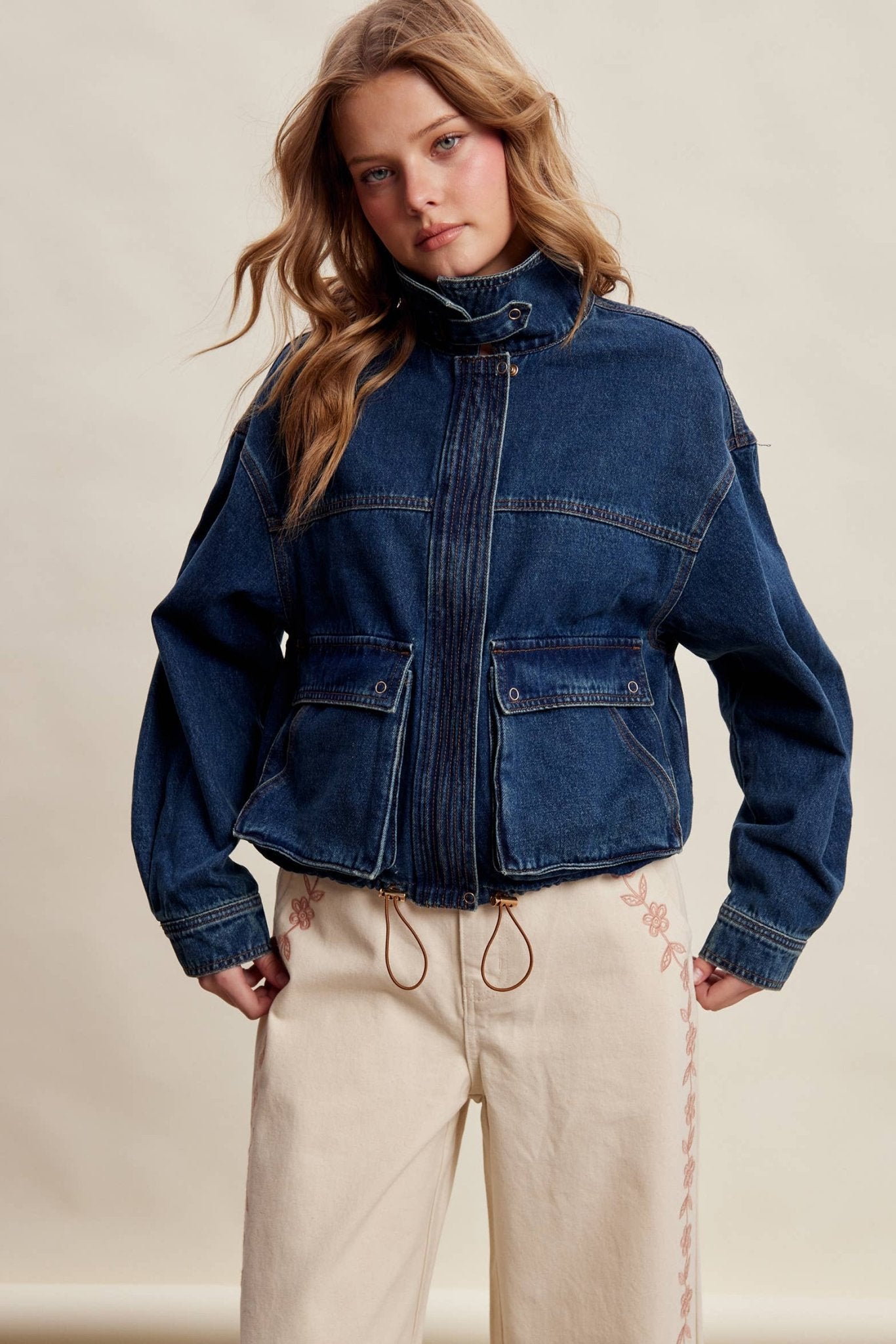 Oversized Utility Denim Jacket - Dear John