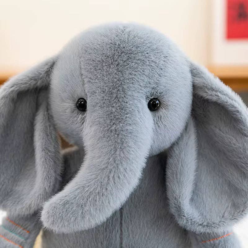 Ozznek Children’s Footwear & Apparel Brand - Elephant Stuffed Toy, Ultra Soft and Cuddly Plush Toy - Dear John