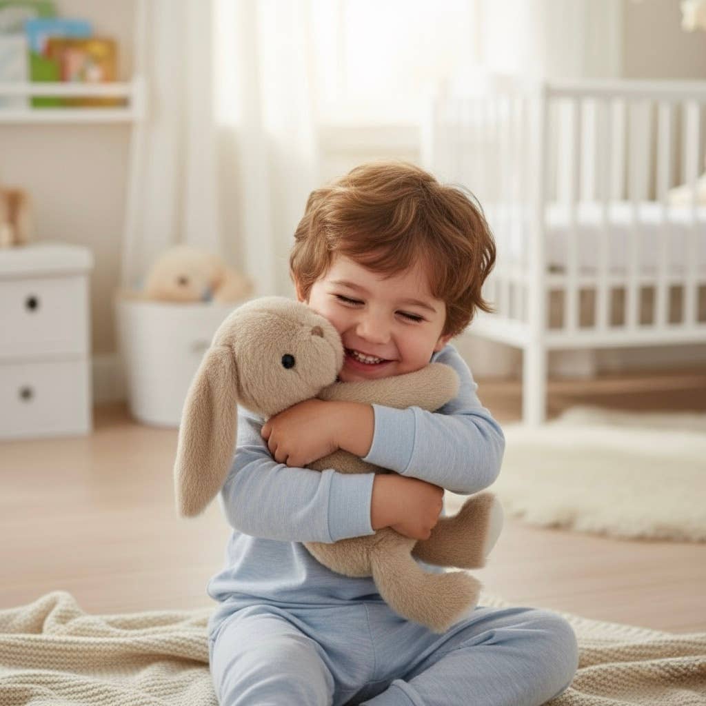 Ozznek Children’s Footwear & Apparel Brand - Super Soft & Buttery Plush Bunny Toy for Kids | Stuffed Animal - Dear John