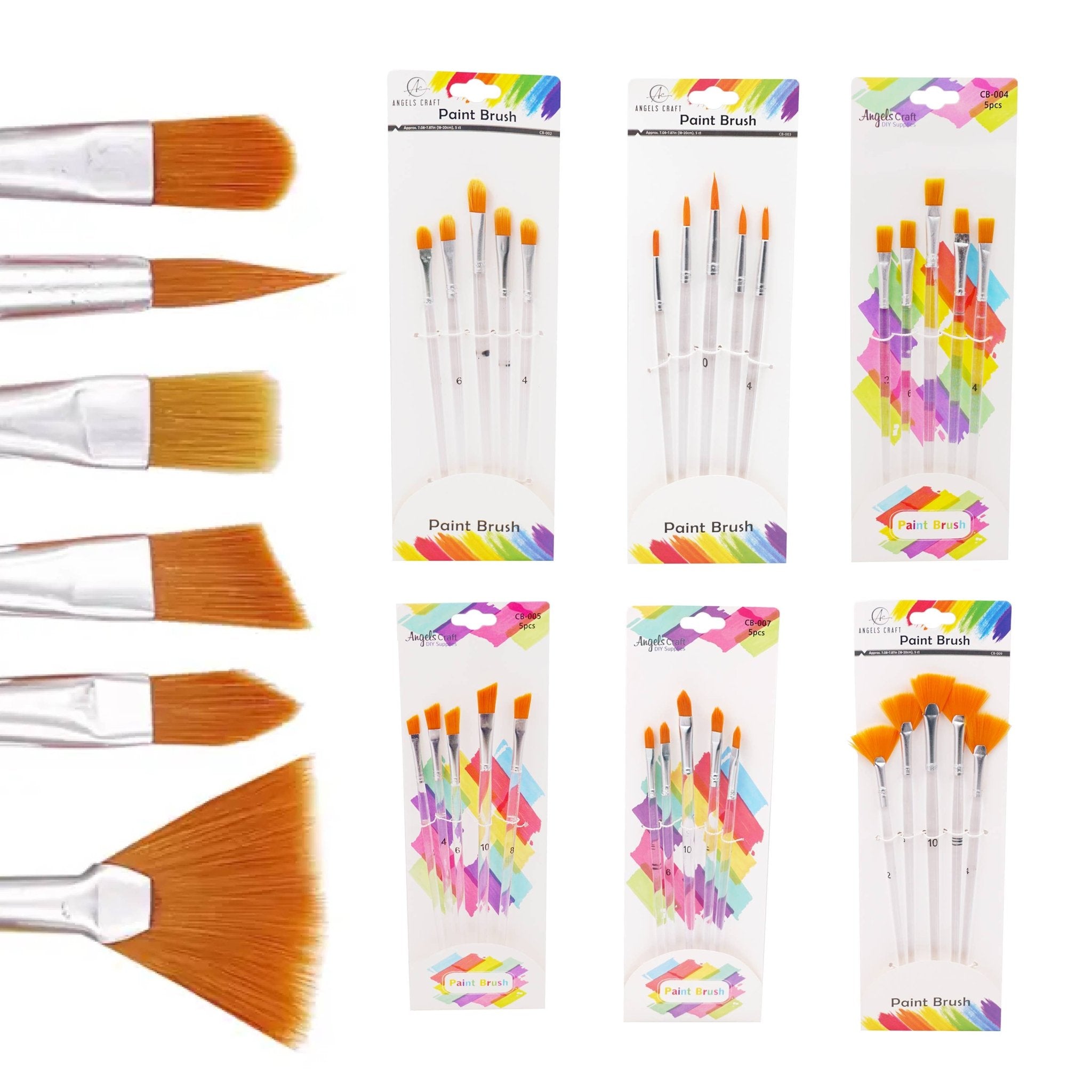 Paint Brush Set, 5 - ct (6 styles available) - Dear John