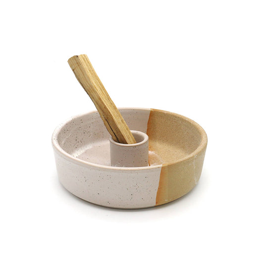 Palo Santo Burner (4 in.) - Beige - Dear John