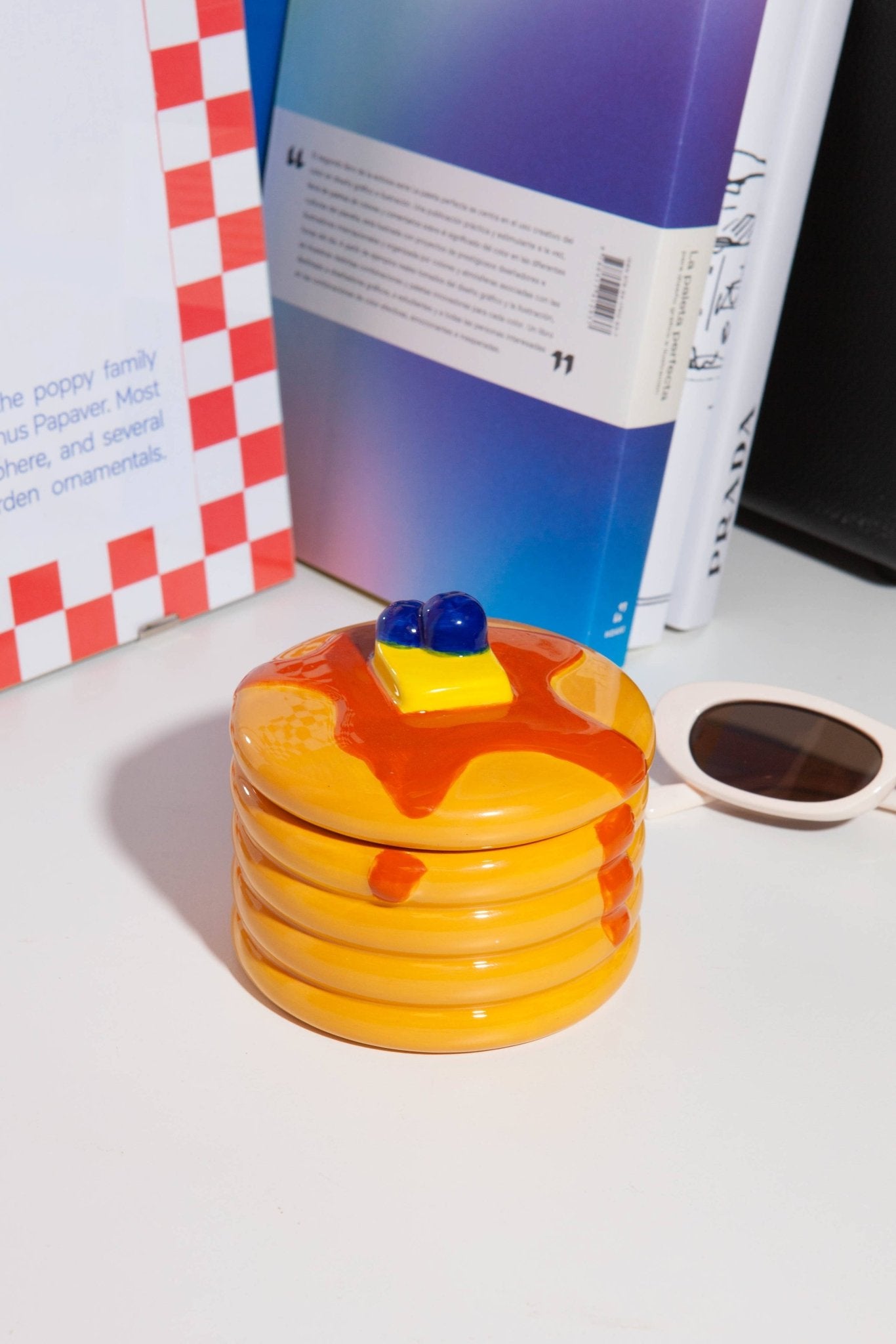 Pancakes Ceramic Storage Box - Dear John