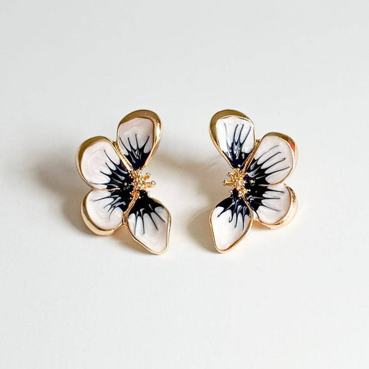 Pansy Stud Earrings - Dear John