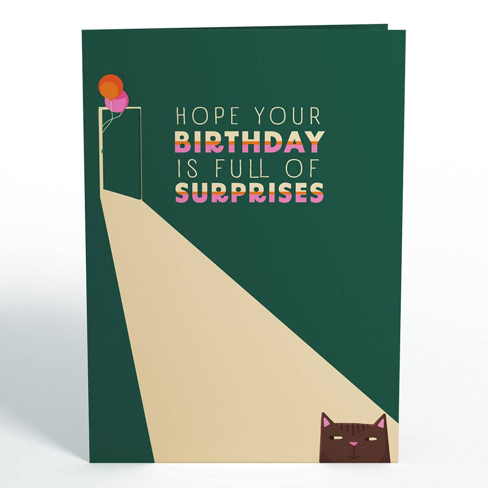 Party Cats Birthday Pop - up Card, 5x7" Birthday Cards - Dear John