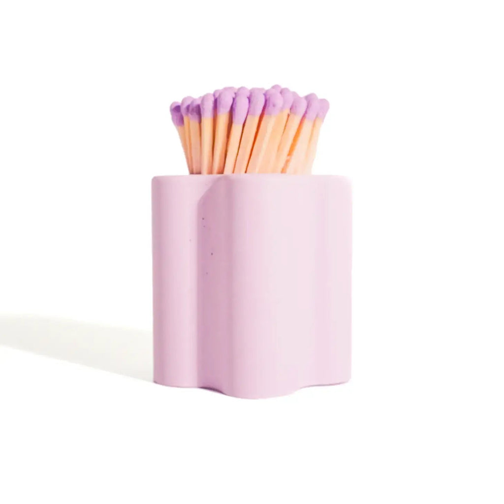 Pastel Flower Vessel with Colorful Matchsticks - Dear John
