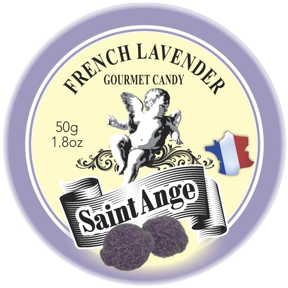 Pastilles Saint - Ange — Bonbons Traditionnels 100% Français (Lavender Flavor) - Dear John