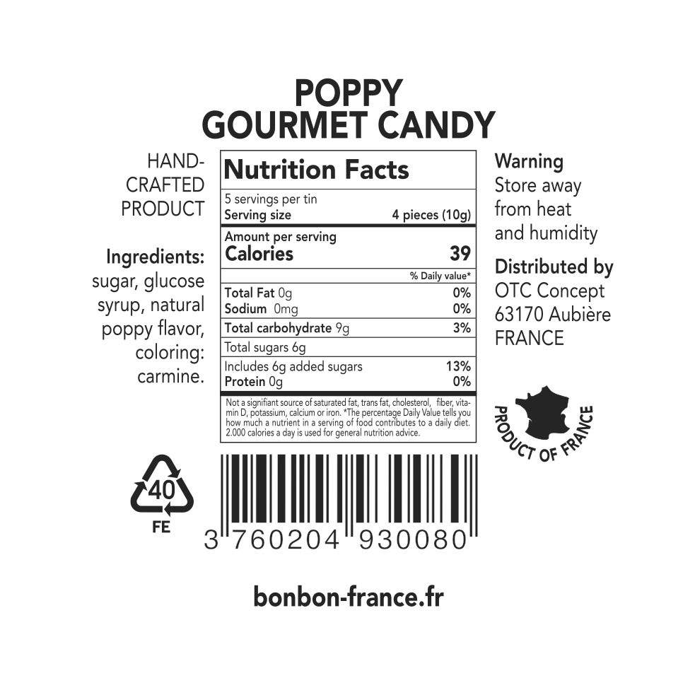 Pastilles Saint - Ange — Bonbons Traditionnels 100% Français (Poppy Flavor) - Dear John