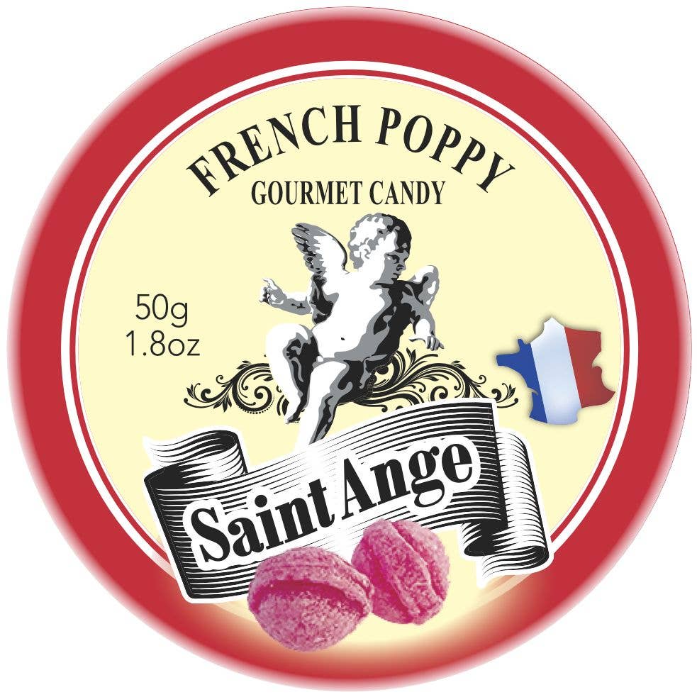 Pastilles Saint - Ange — Bonbons Traditionnels 100% Français (Poppy Flavor) - Dear John