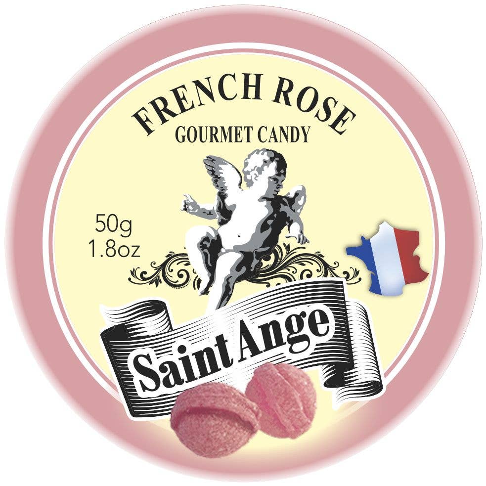Pastilles Saint - Ange — Bonbons Traditionnels 100% Français (Rose Flavor) - Dear John