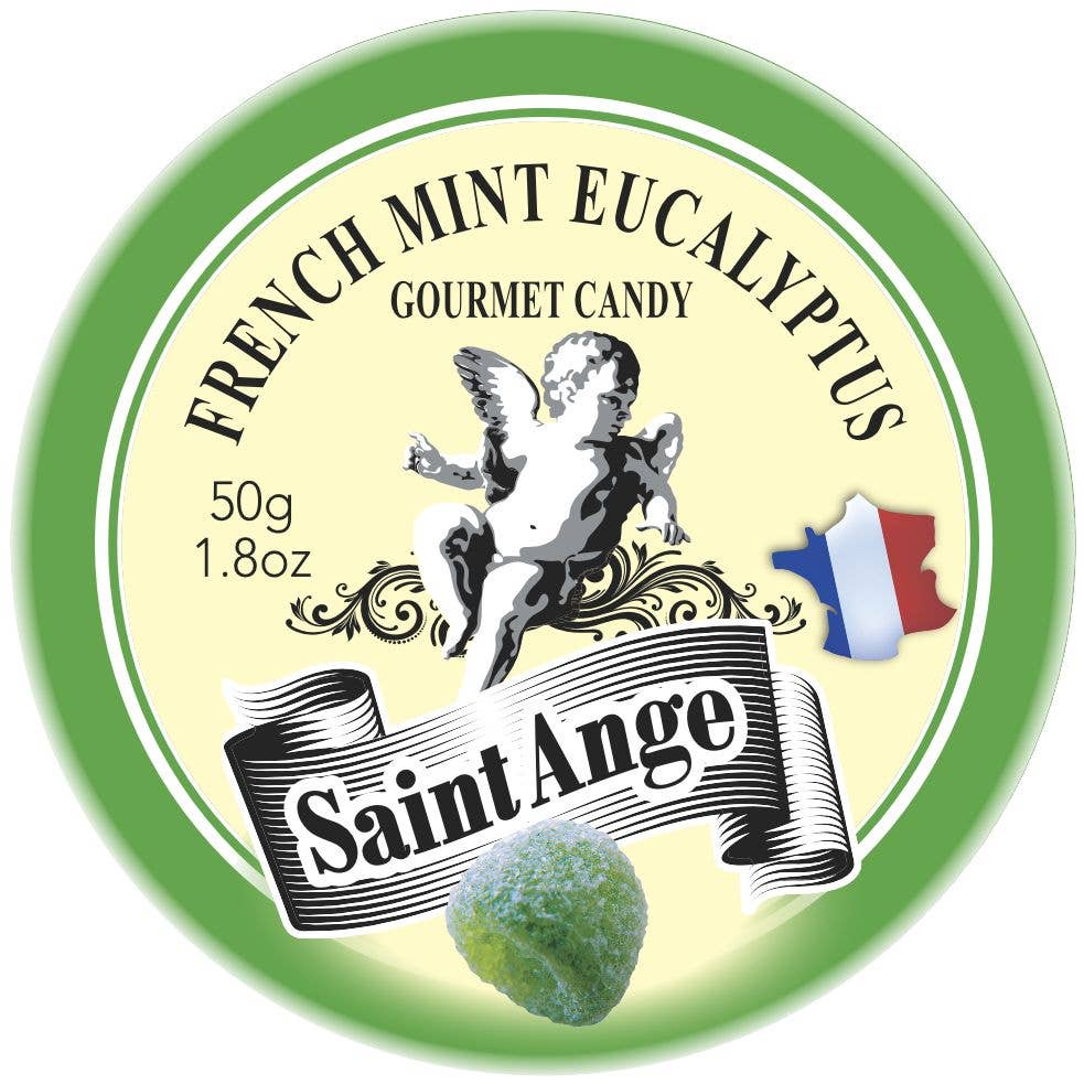 Pastilles Saint - Ange — Traditional Candies 100% French (Gum Arabic • Mint • Eucalyptus) - Dear John
