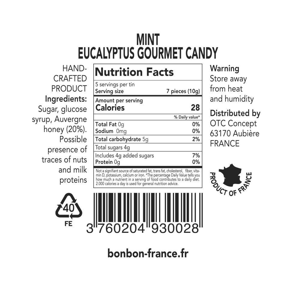 Pastilles Saint - Ange — Traditional Candies 100% French (Gum Arabic • Mint • Eucalyptus) - Dear John