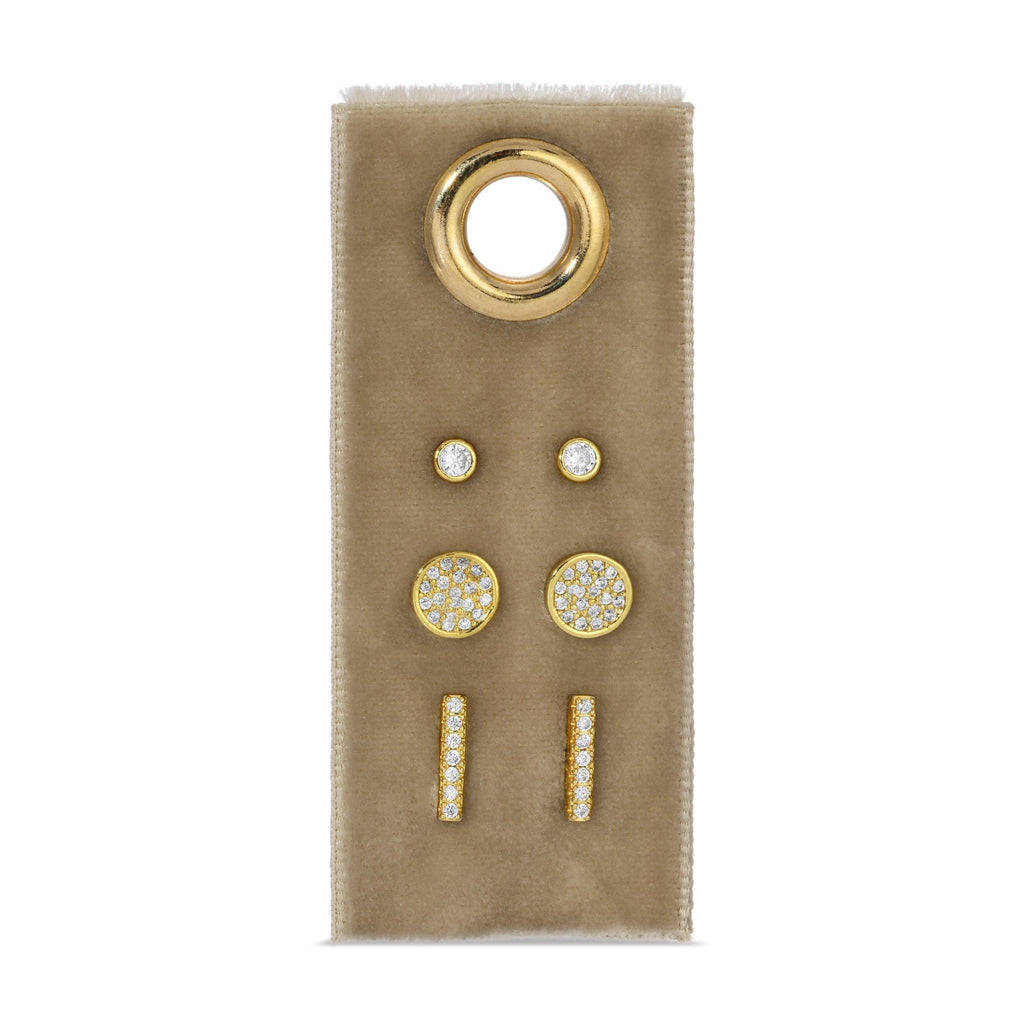 Pave Velvet Stud Gift Set - Dear John