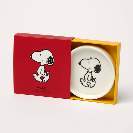Peanuts Round Shaped Trinket Dish - Snoopy Walk - Dear John
