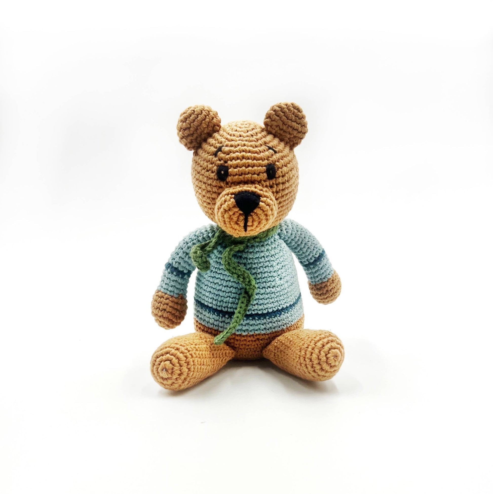 Pebble - Handcrafted Velvety Boho Teddy Bears – Teal, Blue & Purple - Dear John