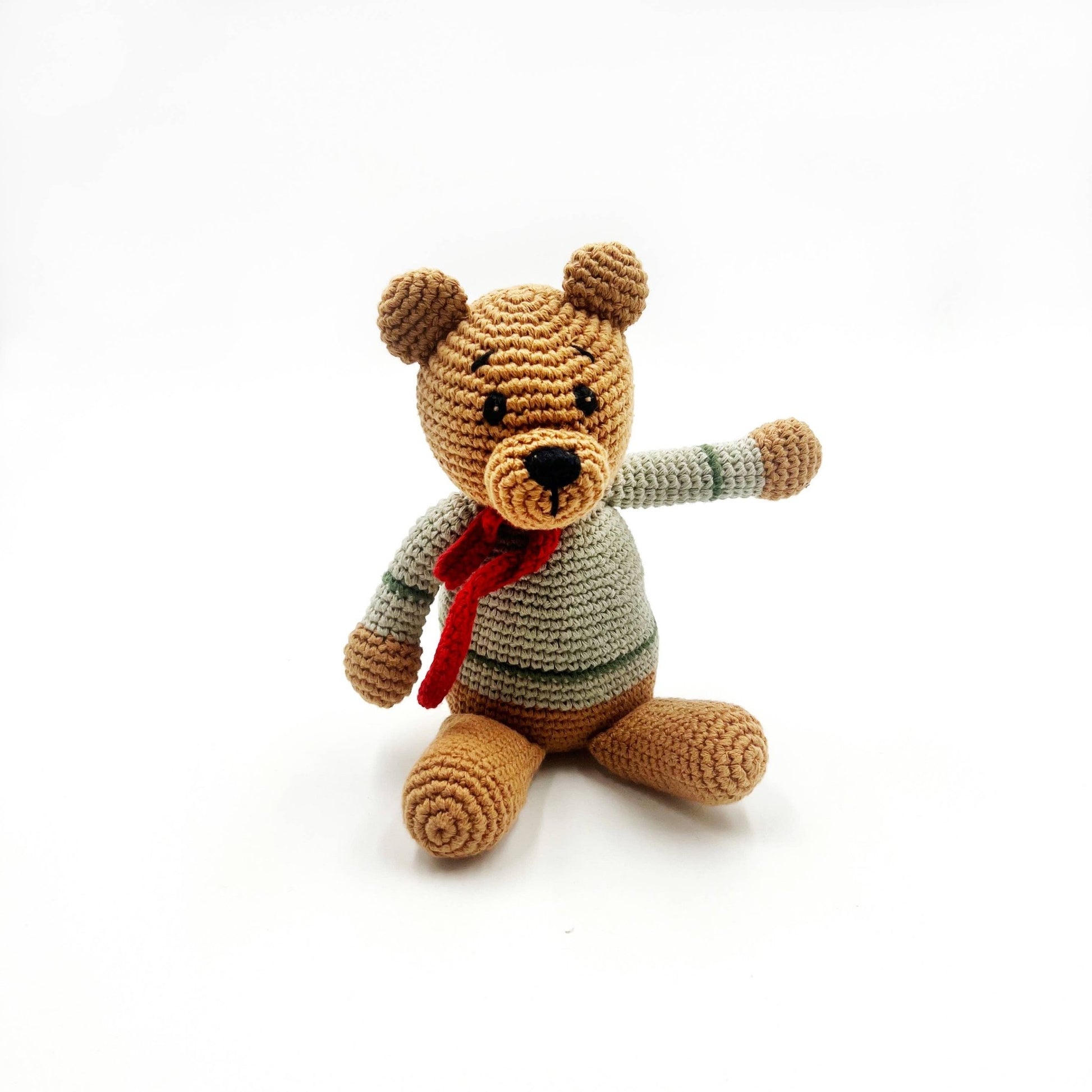 Pebble - Handcrafted Velvety Boho Teddy Bears – Teal, Blue & Purple - Dear John