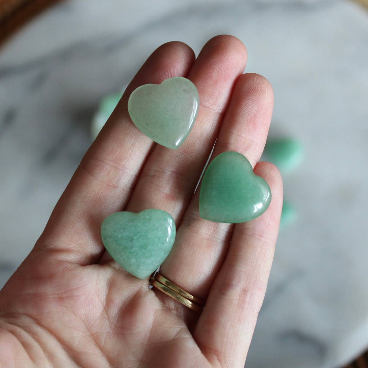Pebble House - Aventurine 20mm Heart (Crystals & Stones) - Dear John