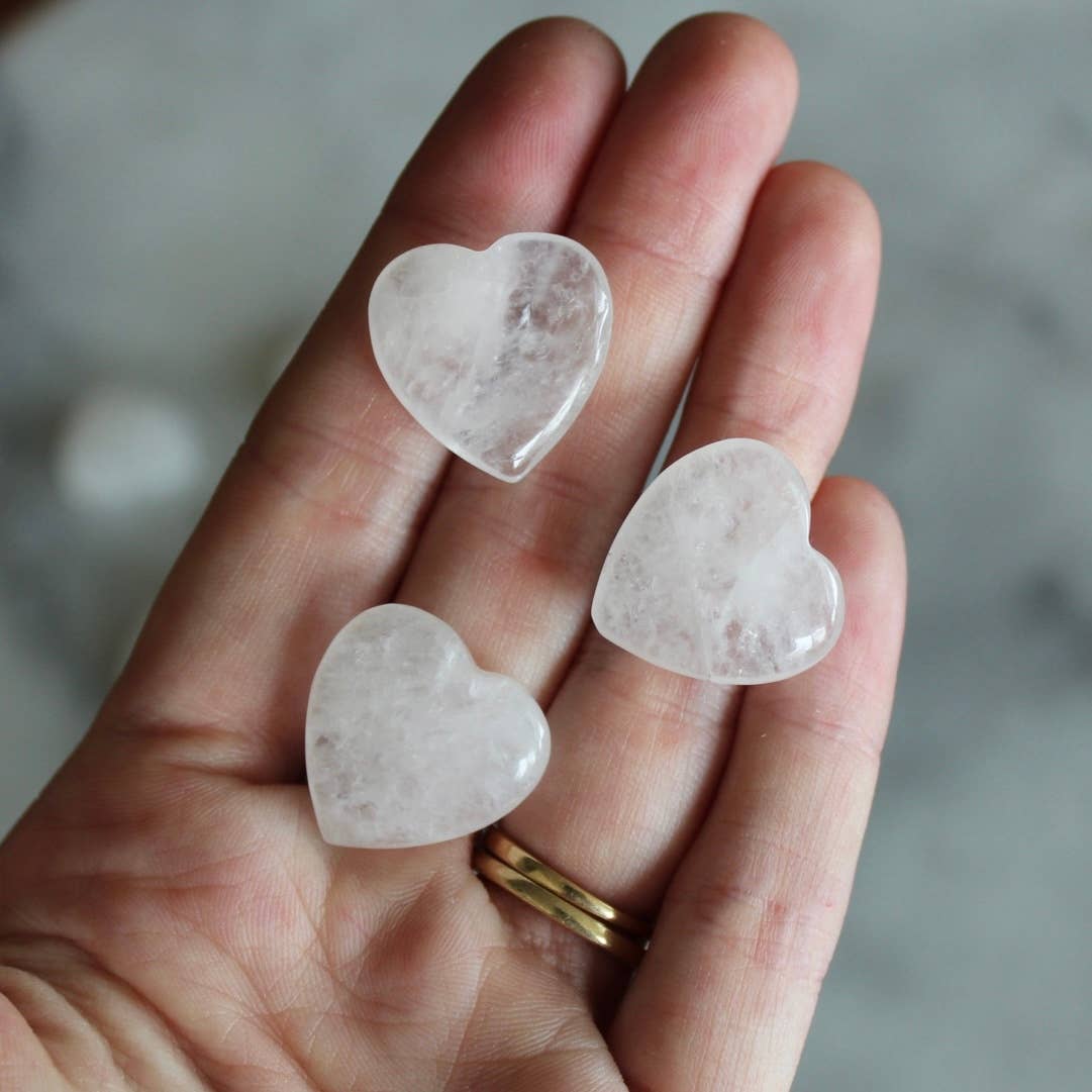 Pebble House - Clear Quartz 20mm Heart (Crystals & Stones) - Dear John